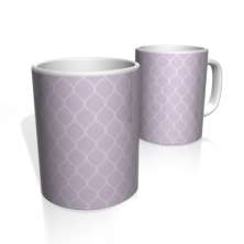 Caneca De Porcelana Nerderia e Lojaria azulejo lilas colorido