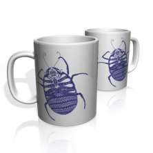 Caneca De Porcelana Nerderia e Lojaria besouro 4 colorido