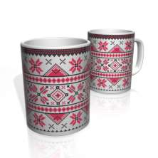 Caneca De Porcelana Nerderia e Lojaria croche  colorido