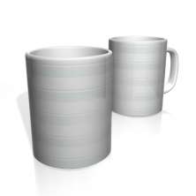Caneca De Porcelana Nerderia e Lojaria faixas cinza claro  colorido