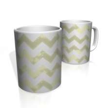 Caneca De Porcelana Nerderia e Lojaria linha zigzag amarelo colorido