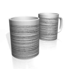 Caneca De Porcelana Nerderia e Lojaria linhaspretas colorido