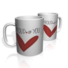 Caneca De Porcelana Nerderia e Lojaria proud of you colorido