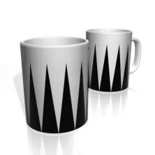 Caneca De Porcelana Nerderia e Lojaria seta preta baixo colorido