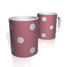 Caneca De Porcelana Nerderia e Lojaria terra dark bolas brancas colorido