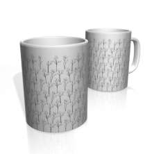Caneca De Porcelana Nerderia e Lojaria trees  colorido