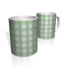 Caneca De Porcelana Nerderia e Lojaria xadrez verde colorido