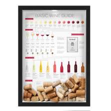QUADRO CAIXA 33X43 cm  PORTA ROLHA VINHO NERDERIA E LOJARIA vinho wine guide preto