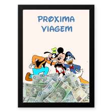 Quadro 33X43 Cofre Viagem Disney 01
