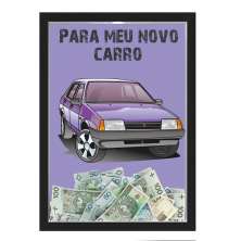 Quadro CAIXA COFRE 33x43 cm NERDERIA E LOJARIA car13 preto