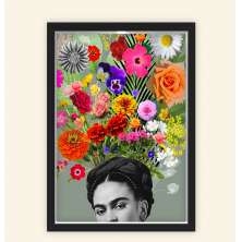 Quadro Caixa 23X33cm Frida Florida