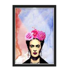 Quadro Caixa Com Led Frida Cores