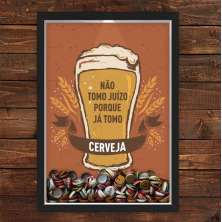 Quadro Caixa Porta Tampinha Cerveja Cerveja Juizo