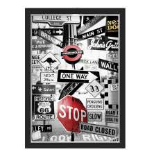 Quadro Cofre Viagens Com Led Placas