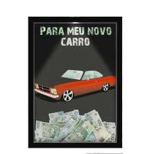 Quadro Decorativo Moto E Carros Nerderia Com Iluminação Led