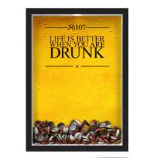 Quadro Porta Tampinhas Nerderia Drunk