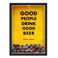 Quadro Porta Tampinhas Nerderia Good People Good Beer