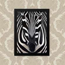 Quadro Zebra 33X43cm