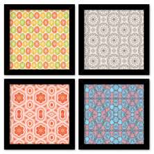 Quadros 20X20 (4 Uni) Nerderia Coffee Icons 01