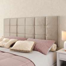 Cabeceira Cama Box Casal Queen 1,60 Suspensa Bia Suede - Areia - Lojas RPM