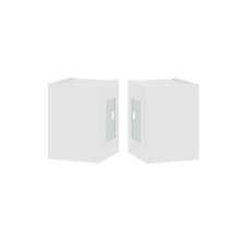 Kit 2 Arandelas de Parede Plus 1104 Branco com Focos - RPM Móveis