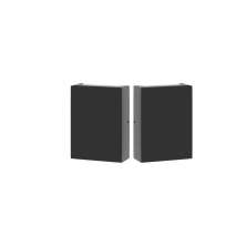Kit 2 Arandelas de Parede Slim 1301 Preto com Focos - RPM Móveis