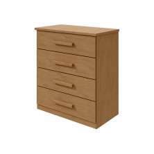Cômoda Baião 4 Gavetas Amêndoa Clean