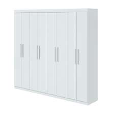 Guarda-Roupa Casal Andara 8 Portas 4 Gavetas Branco