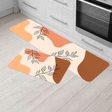 Kit Tapete de Cozinha 2 peças Foliar Minimalista