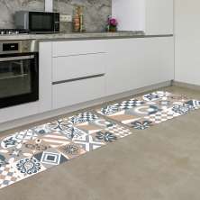 Kit Tapete de Cozinha 2 peças Mandalas Único