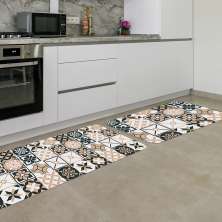 Kit Tapete de Cozinha 2 peças Mandalas Clássico Único