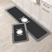 Kit Tapete de Cozinha 2 peças Prato