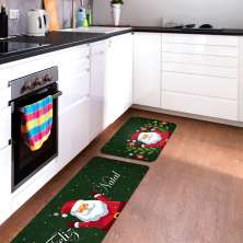 Kit Tapete de Natal para Cozinha 2 peças Feliz Natal