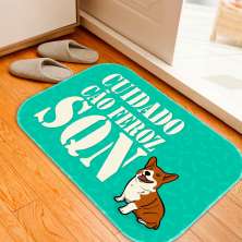 Tapete Decorativo Cuidado Cão Feroz Único