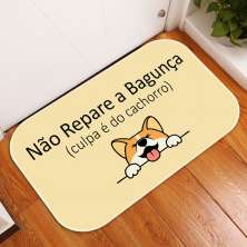 Tapete Decorativo Culpa é do Cachorro Único