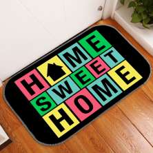 Tapete Decorativo Home Sweet Home Colorido Único