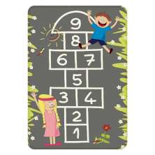 Tapete de Atividades Infantil Amarelinha Único 90x125