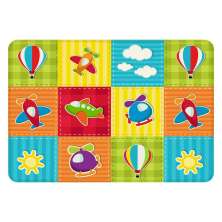 Tapete de Atividades Infantil Aviões Único 90x125