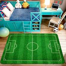 Tapete de Atividades Infantil Campo de Futebol Único 90x125