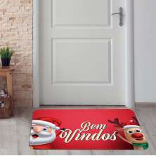 Tapete de Natal para Porta Bem Vindo