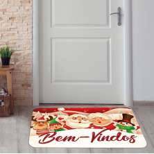 Tapete de Natal para Porta Bem Vindo Fofinho