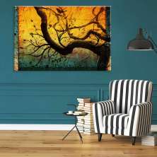 Tela Decorativa em Abstrarto Yellow