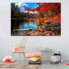 Tela Decorativa em Canvas Belo Outono