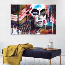 Tela Decorativa em Canvas Color Face