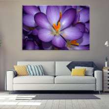 Tela Decorativa em Canvas Flor Roxa
