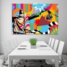 Tela Decorativa em Canvas Rio Pop