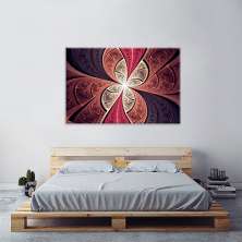 Tela Decorativa em Canvas Vitral Rose
