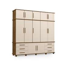 Guarda Roupa com 5 Portas Berlim Malbec Off White