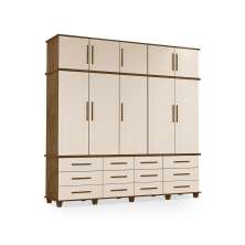 Guarda Roupa com 5 Portas Nancy Malbec Off White