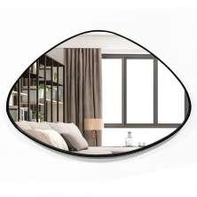Espelho Orgânico Decorativo 44x64cm com Moldura Preto